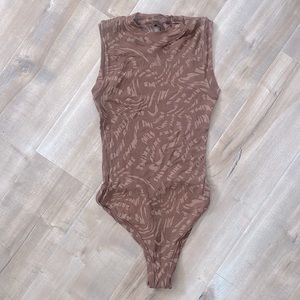 Skims Summer Mesh Logo Thong Bodysuit